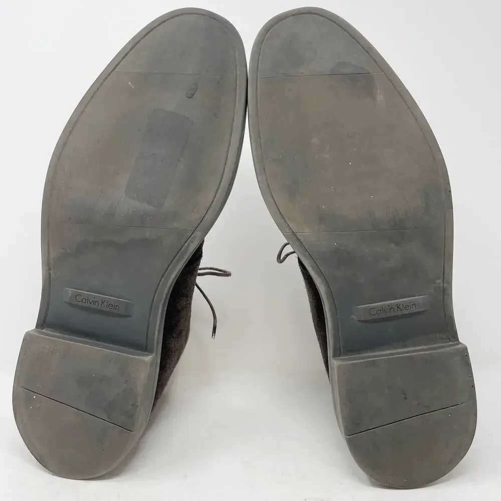 Calvin Klein Brown Suede Jae Chukka Boots Mens Size 9